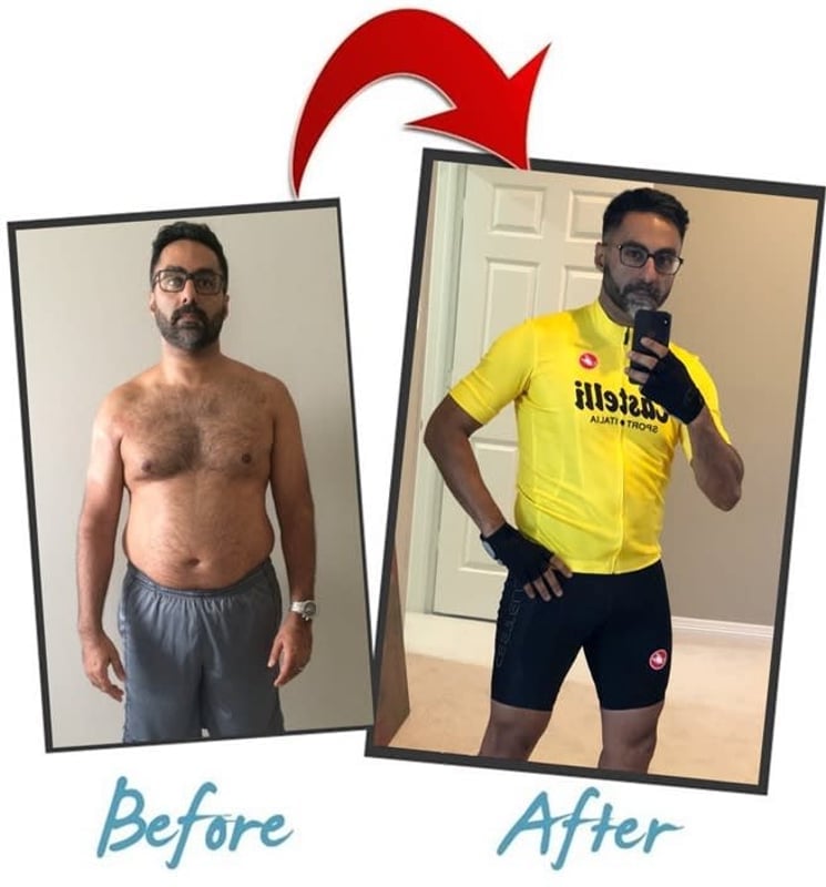 Abba Fitness member before and after weight loss pic
