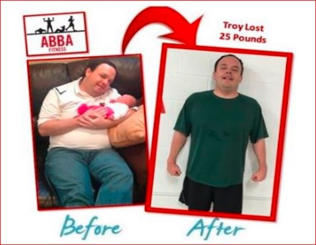 Troy lost 25 pounds before and after pic